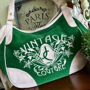 Vintage Rare Juicy Couture green handbag